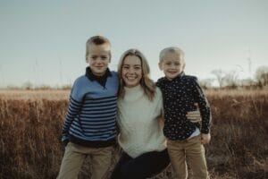 My children and me. They share the passion for art and creativity.