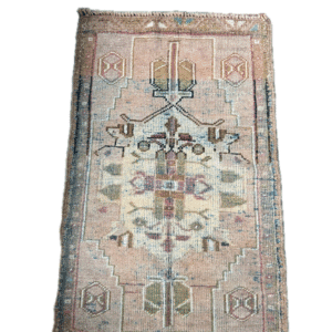 Turkish rug with a lot of colors