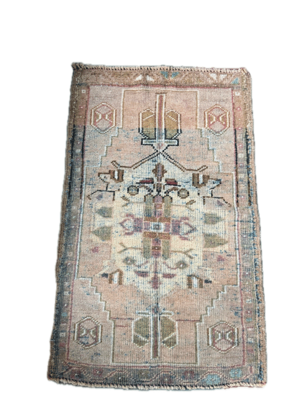 Turkish rug with a lot of colors